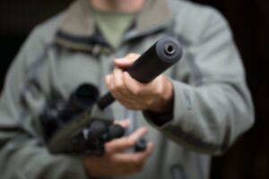Metalowy tłumik wykonany w technologii LPBF – przemysłowy druk 3D z metalu wykorzystywany do produkcji precyzyzyjnych komponentów.